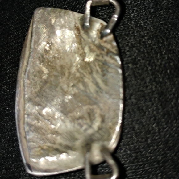 Brutalist Sterling Mod Shapes Necklace - Picture 5 of 5